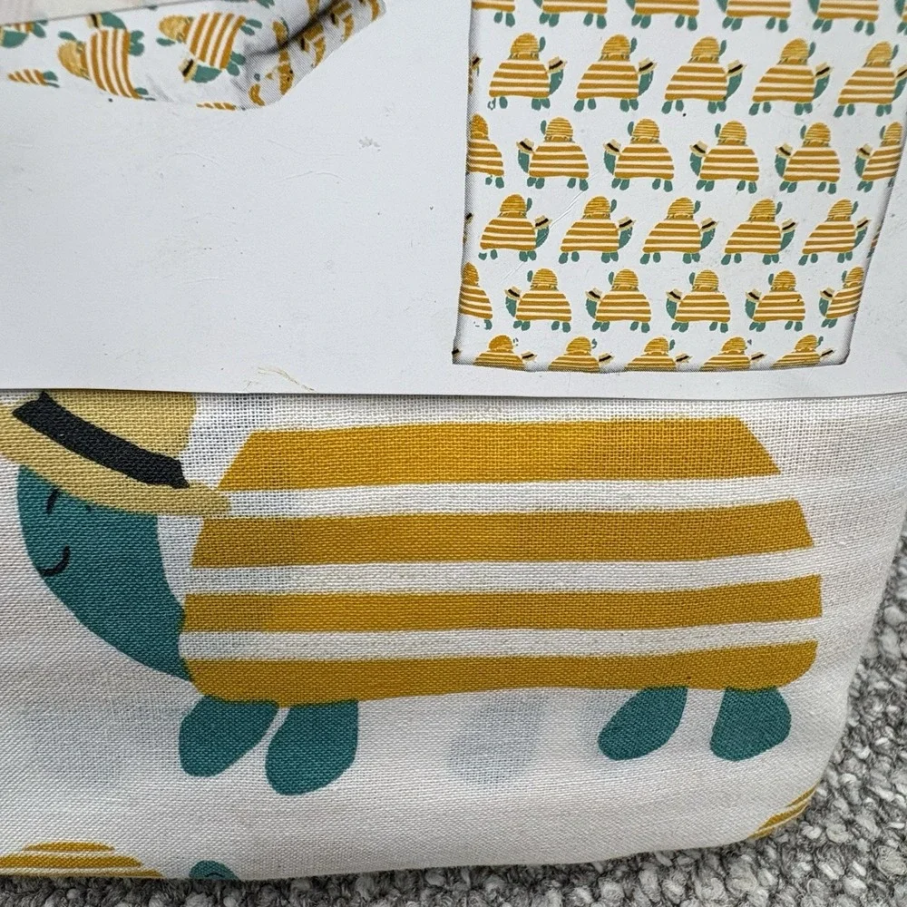Ikea Rorande Crib Duvet Cover PLUS Pillowcase‎ Turtle Yellow UNISEX Bedding NEW